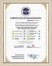 Product certification certificates for container houses