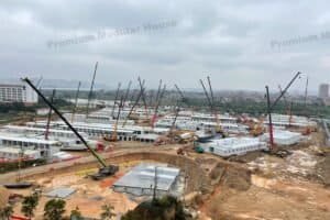 Construction Site Workflow Enhanced by Modular Housing Solutions