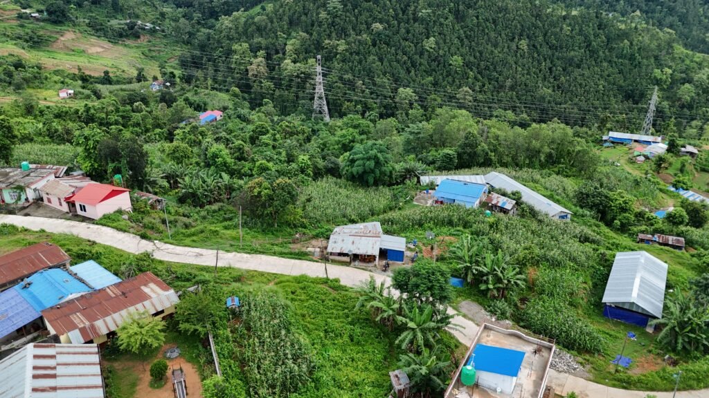 remote road to a solar engineering project in the Philippines