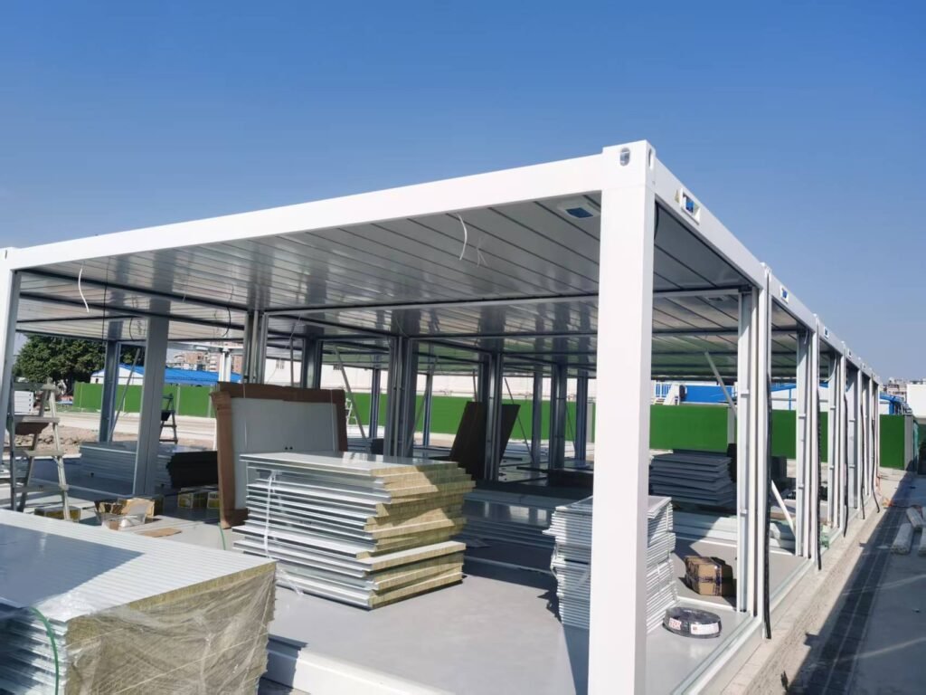 flat pack container house installed