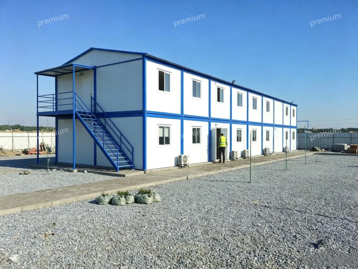 Flat-Pack Container House Construction Site Accommodation