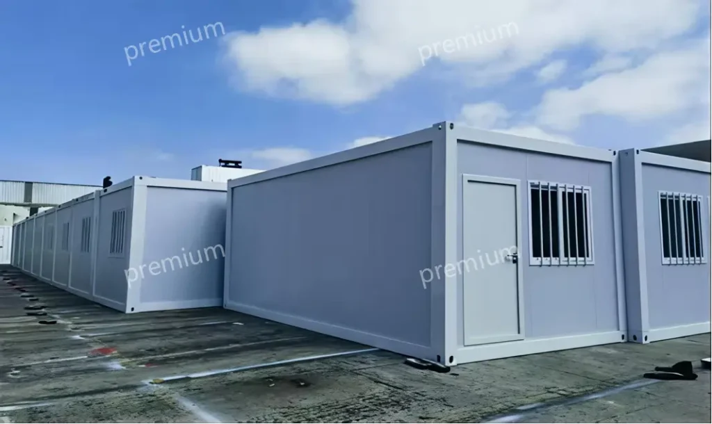 flat pack container house camp for solar project workers