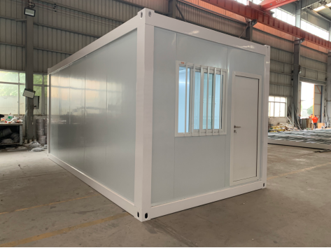 Flat-pack container house exterior
