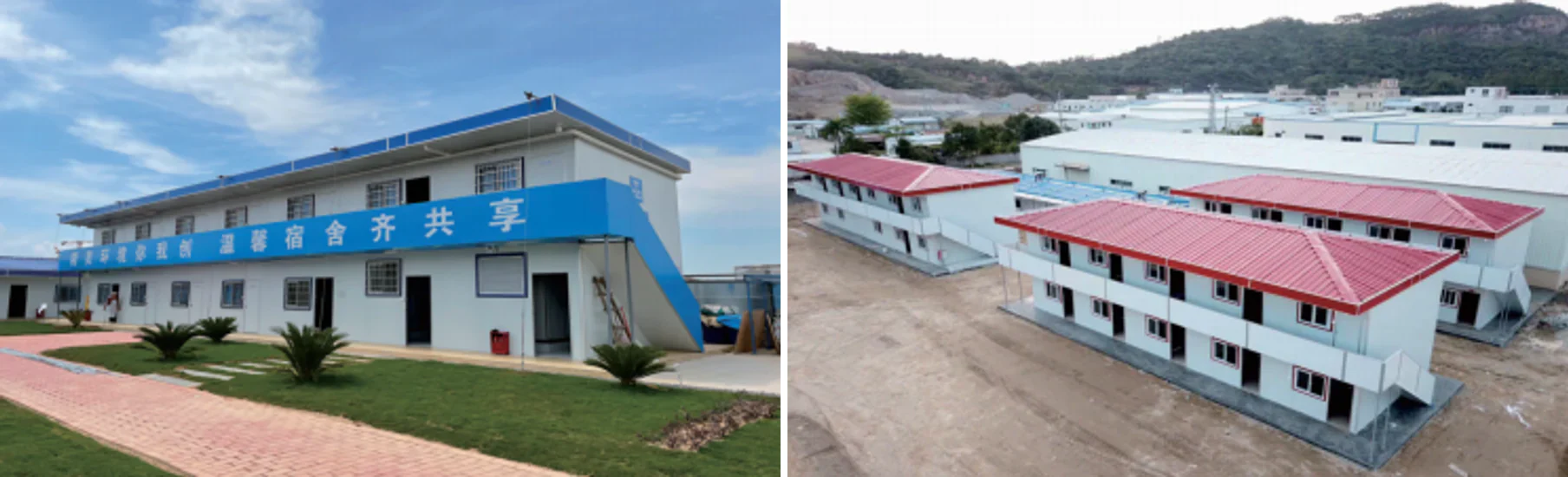 Two T-House exterior references with external access arrangements