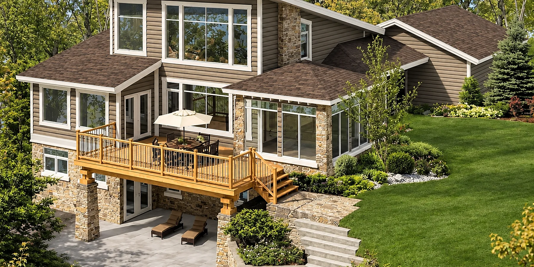 Custom two-storey light steel villa exterior design reference